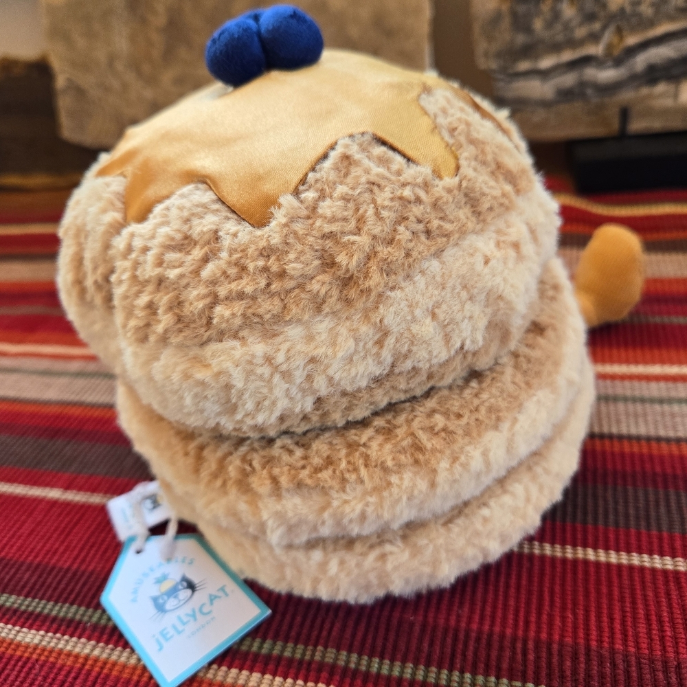 Jellycat Amuseables Fran Pancakes 5.x6.3x5.9" Soft & Plush NWT Authentic - Picture 6 of 7